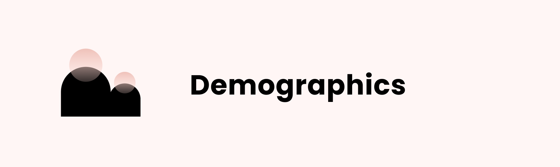 A graphic that shows "Demographics"